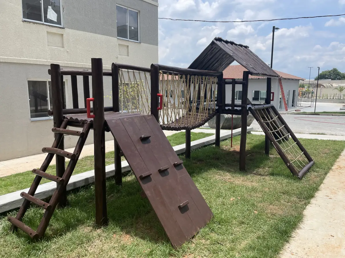 Playground completo em condomínio pronto para inspeção e manutenção conforme norma