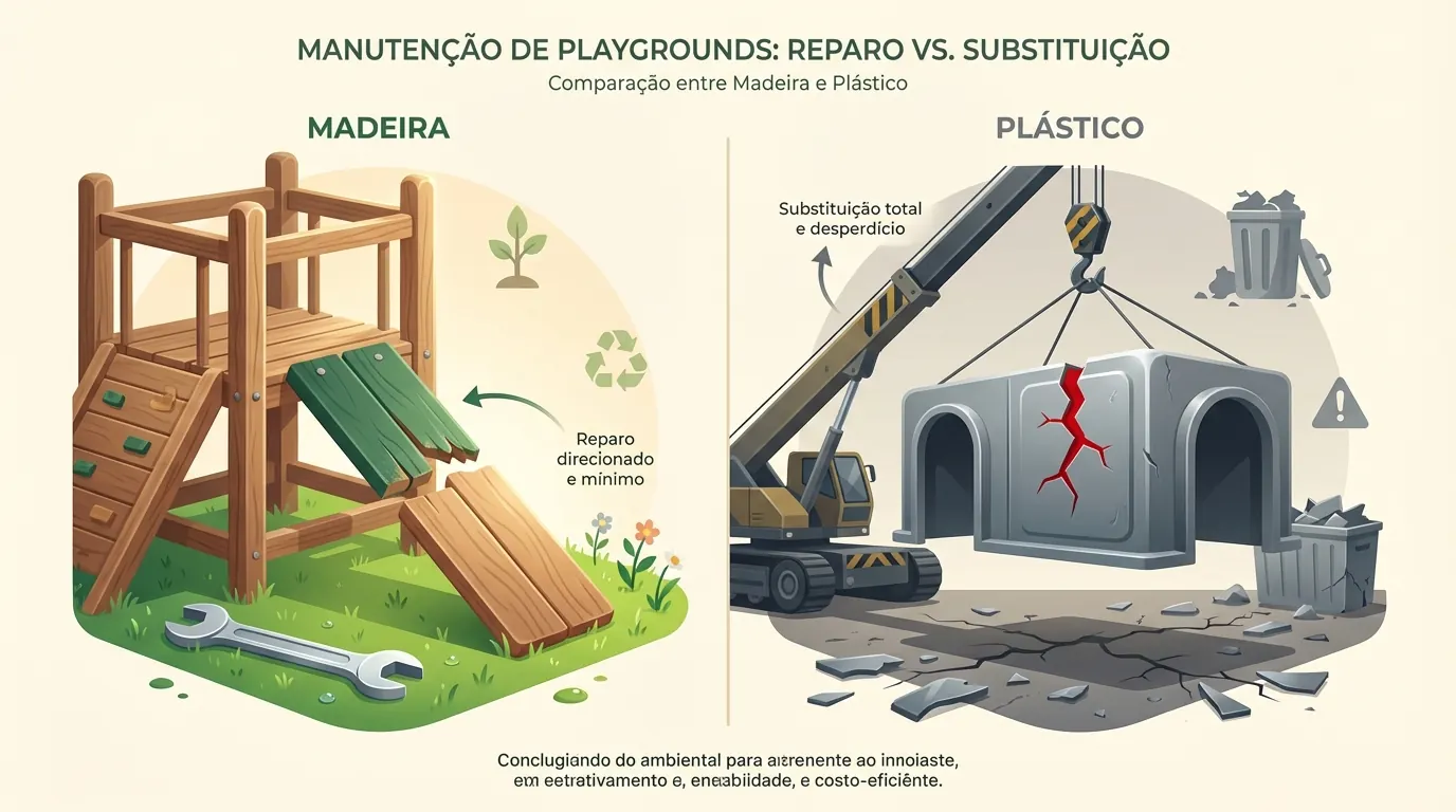 Casinha do Tarzan PHD em escola com piso de segurança